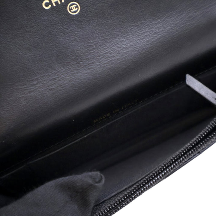 Chanel Matelassé Cuir d’agneau Maxi Perles Pochette avec chaîne – GABY PARIS Authentique