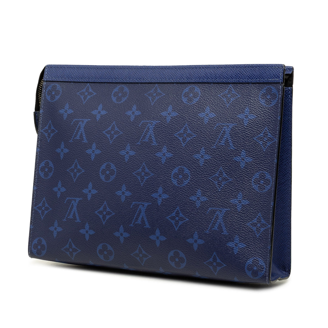 Louis Vuitton Taigarama Pochette Voyage MM Monogram Bleu – vue 2 – GABY PARIS