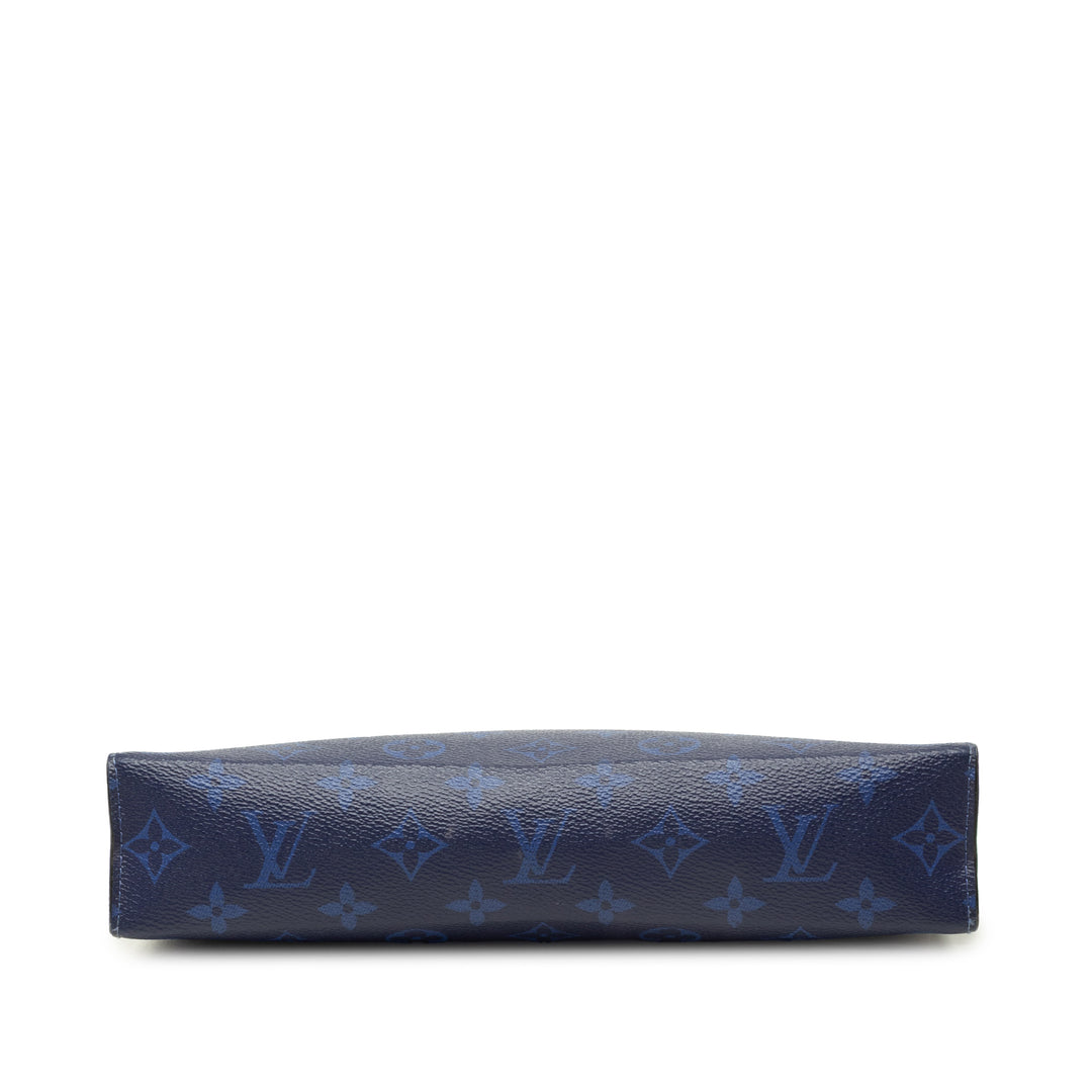 Louis Vuitton Taigarama Pochette Voyage MM Monogram Bleu – vue 3 – GABY PARIS
