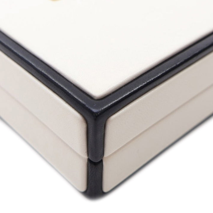 Calfskin Chanel No.5 Perfume Box Evening Clutch White - Gaby Paris