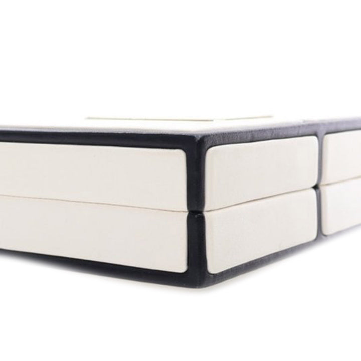 Calfskin Chanel No.5 Perfume Box Evening Clutch White - Gaby Paris