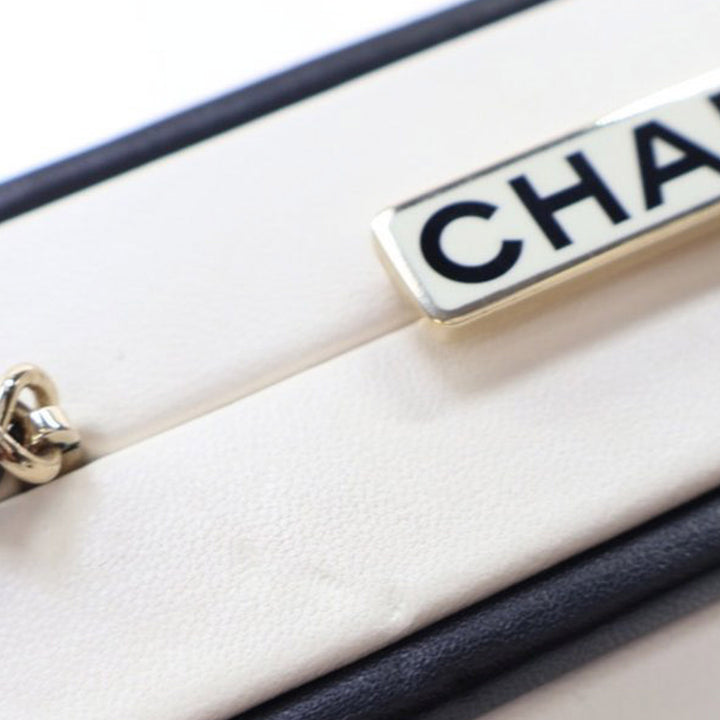 Calfskin Chanel No.5 Perfume Box Evening Clutch White - Gaby Paris