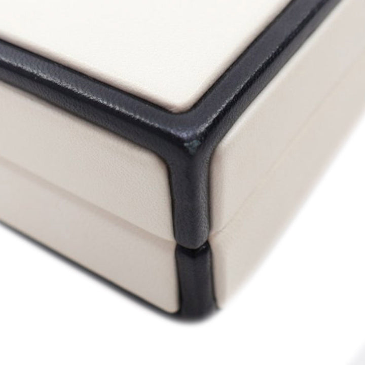 Calfskin Chanel No.5 Perfume Box Evening Clutch White - Gaby Paris