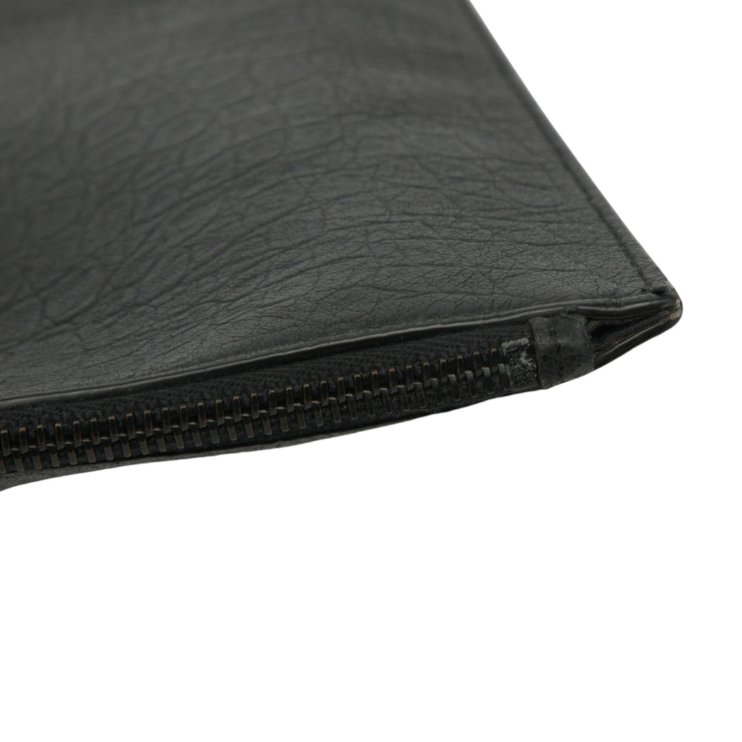 Saint Laurent Croc embossé Cuir Monogram Pochette