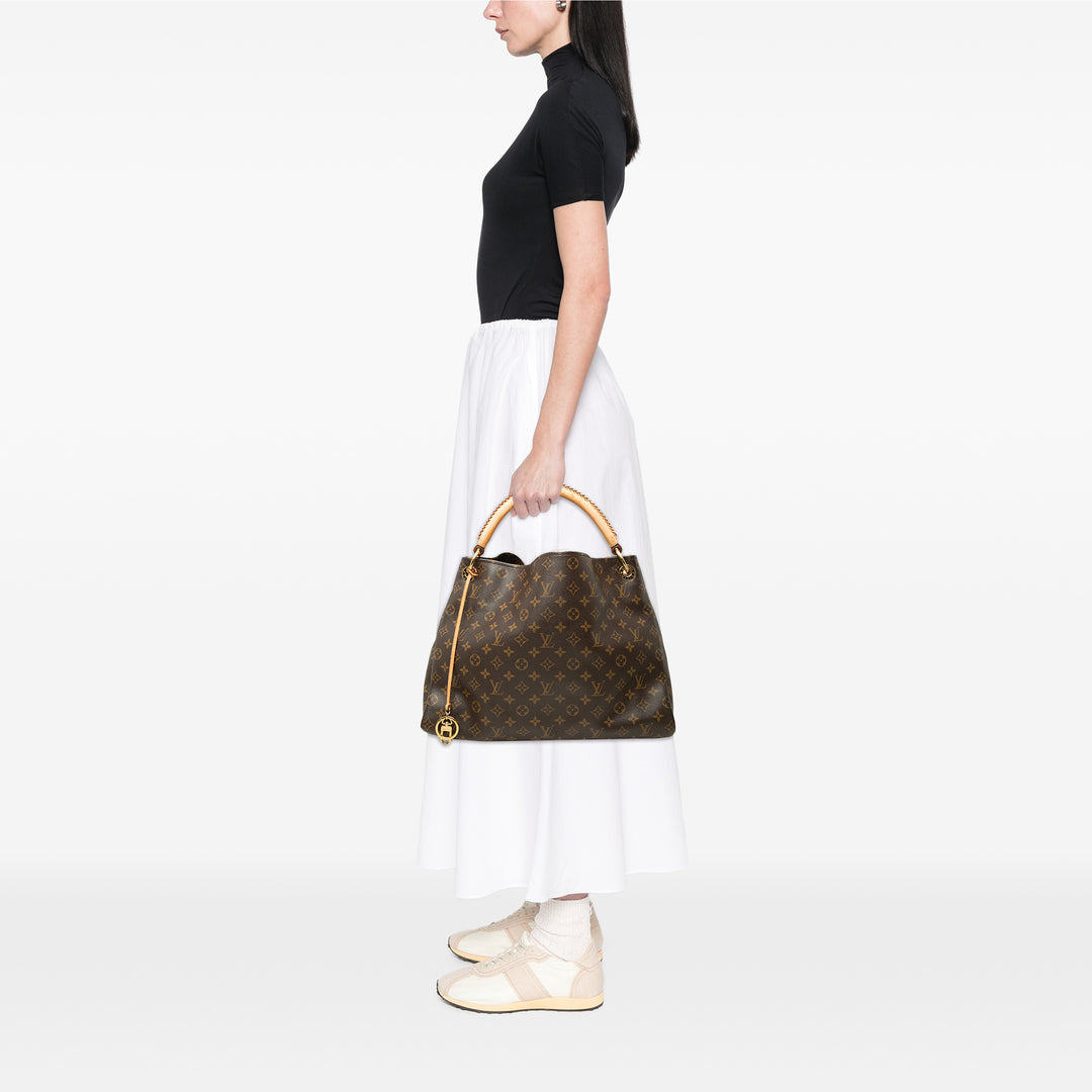 Louis Vuitton Sac porté épaule Artsy Monogram MM Marron – vue 6 – GABY PARIS