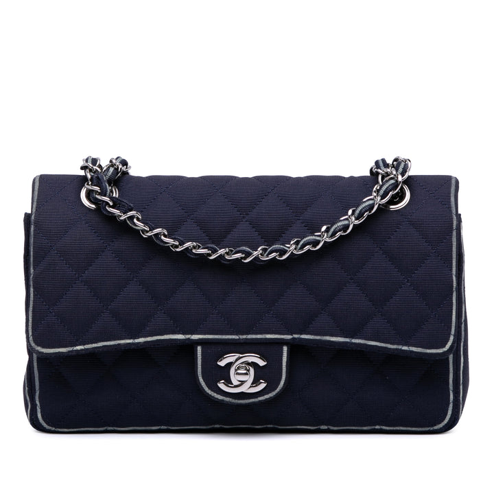 Chanel Medium Classic Printed Grosgrain Double rabat
