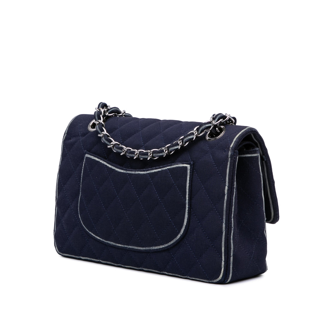 Chanel Medium Classic Printed Grosgrain Double rabat