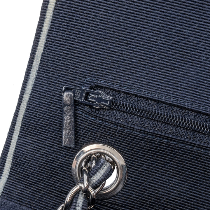 Chanel Medium Classic Printed Grosgrain Double rabat