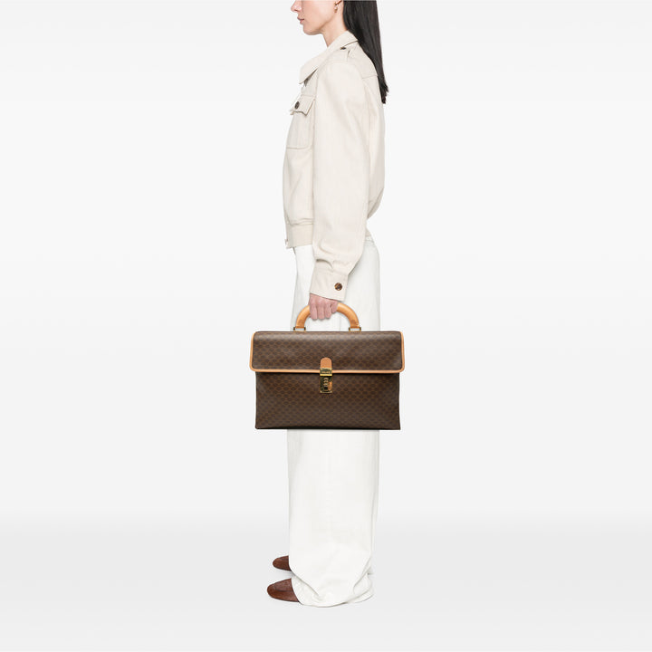 Celine Macadam Coated Toile Business Sac