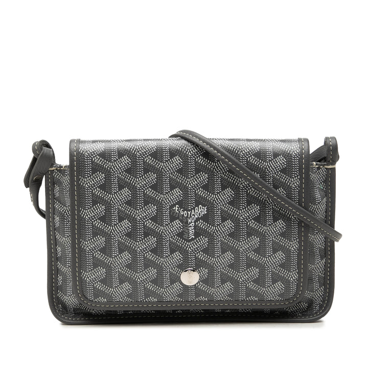 Goyard Plumet Poche Portefeuille Goyardine Gris – vue principale – GABY PARIS
