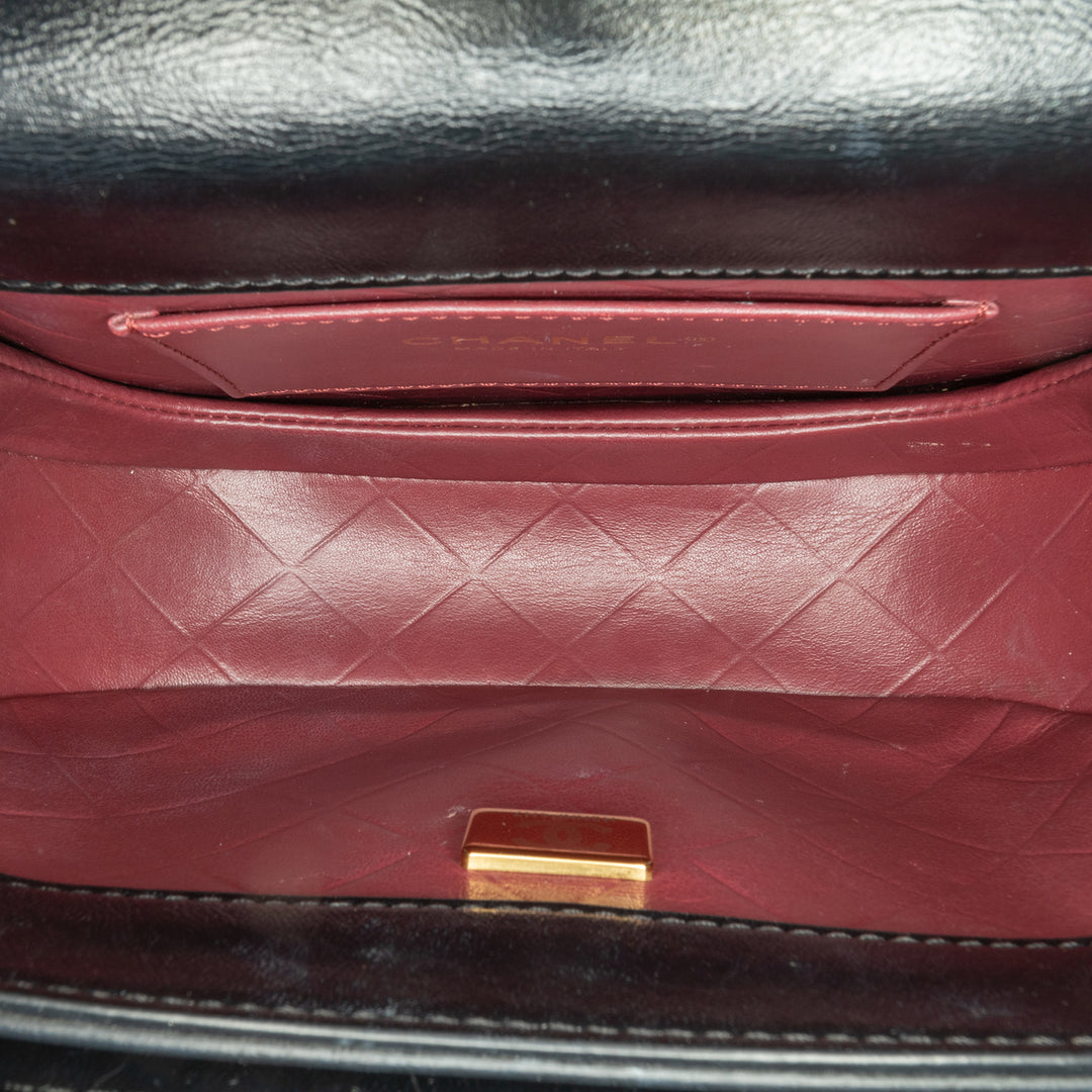 Chanel CC Matelassé Rond Moon Messenger à rabat Cuir de veau