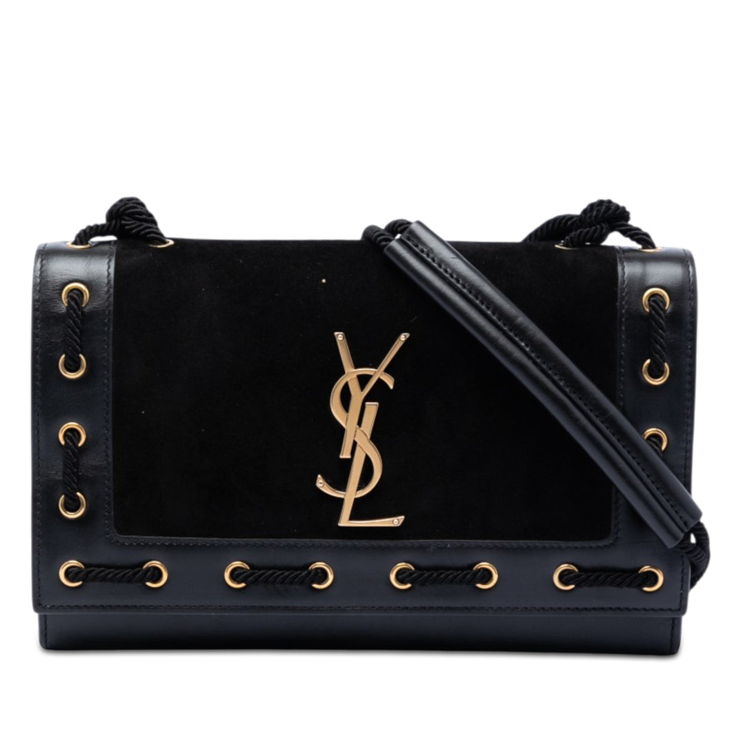 Saint Laurent Medium Daim Rope Stitch Kate Sac porté croisé