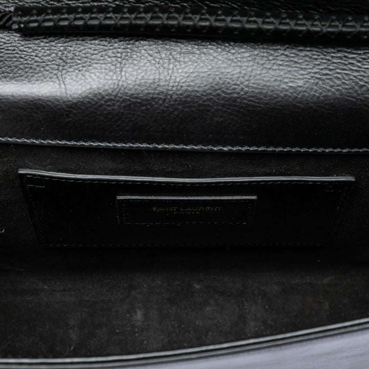 Saint Laurent Medium Daim Rope Stitch Kate Sac porté croisé