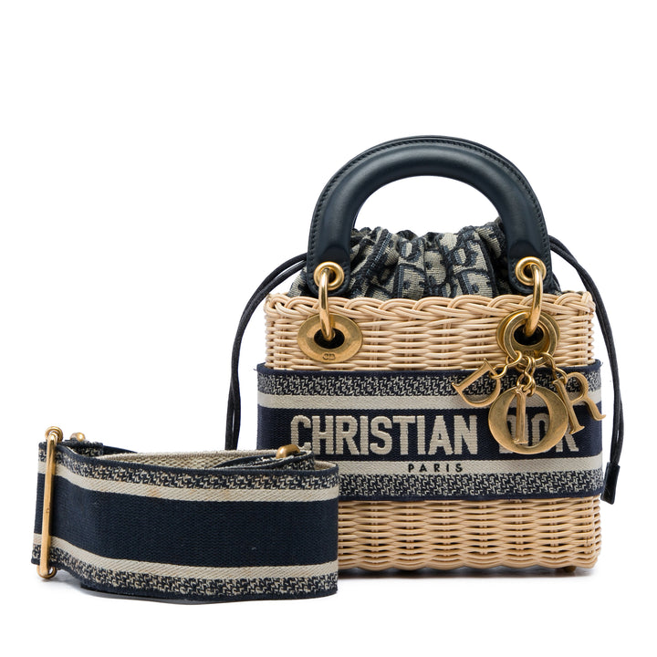 Lady Dior Mini Osier Beige