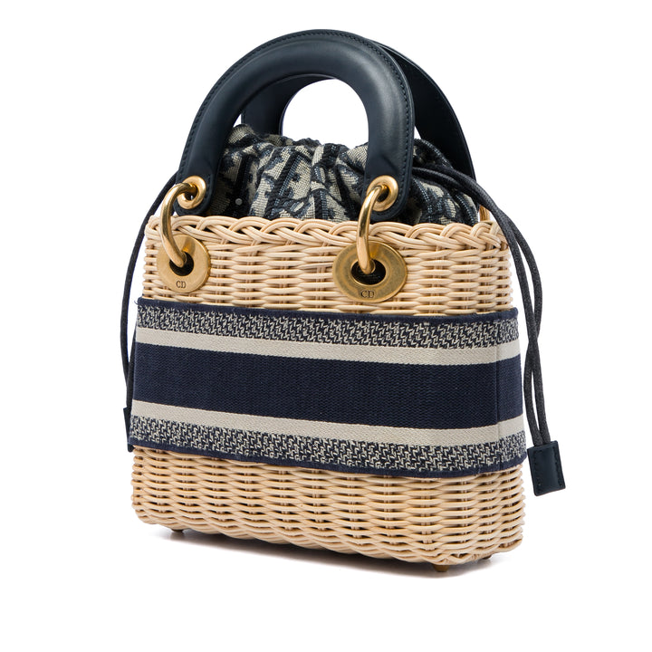Lady Dior Mini Osier Beige