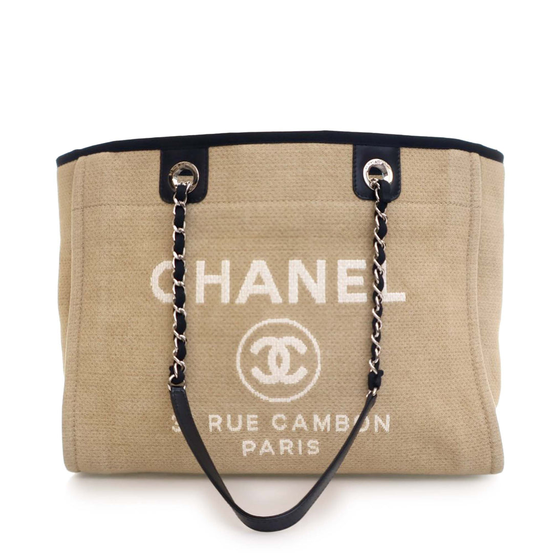 Small Canvas Deauville Tote Brown - Gaby Paris