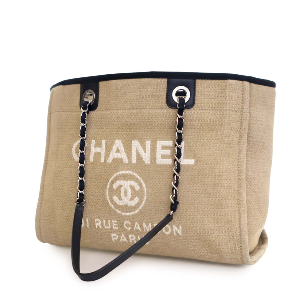 Small Canvas Deauville Tote Brown - Gaby Paris