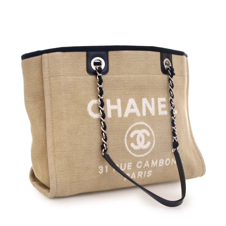 Small Canvas Deauville Tote Brown - Gaby Paris