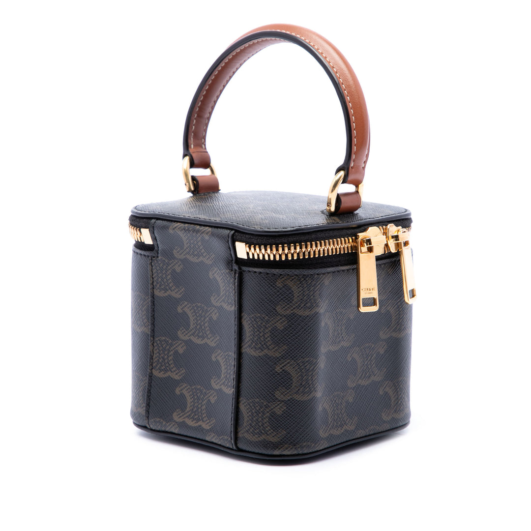 Triomphe Vanity Mini Triomphe enduite Marron