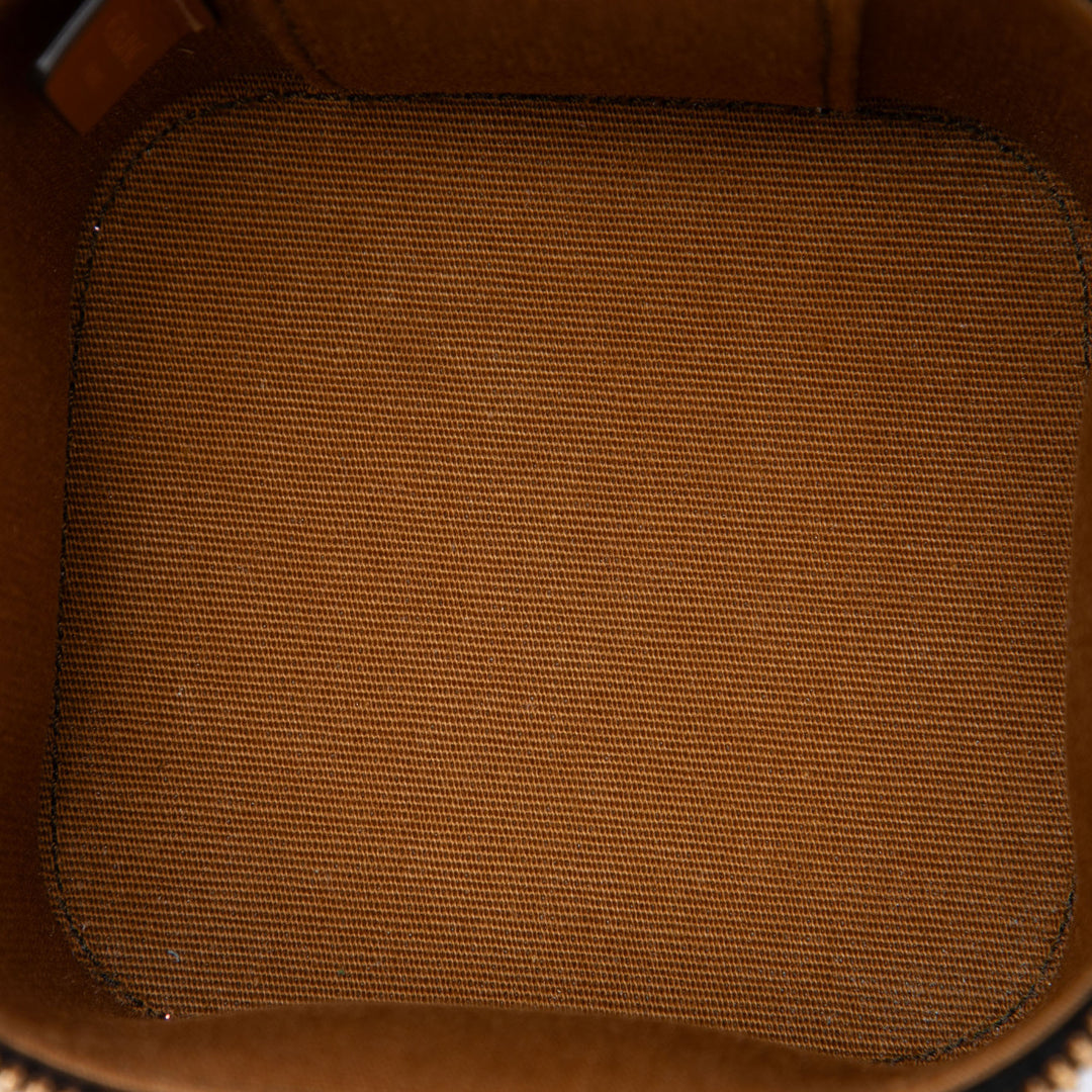 Triomphe Vanity Mini Triomphe enduite Marron