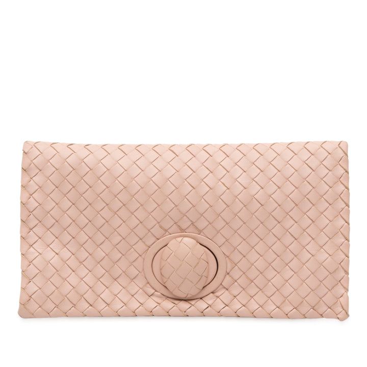 Bottega Veneta Nappa Intrecciato Turn Lock Pochette