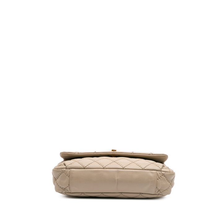 Chanel Quilted Cuir de veau Ultimate Stitch Retro Chain Flap Marron