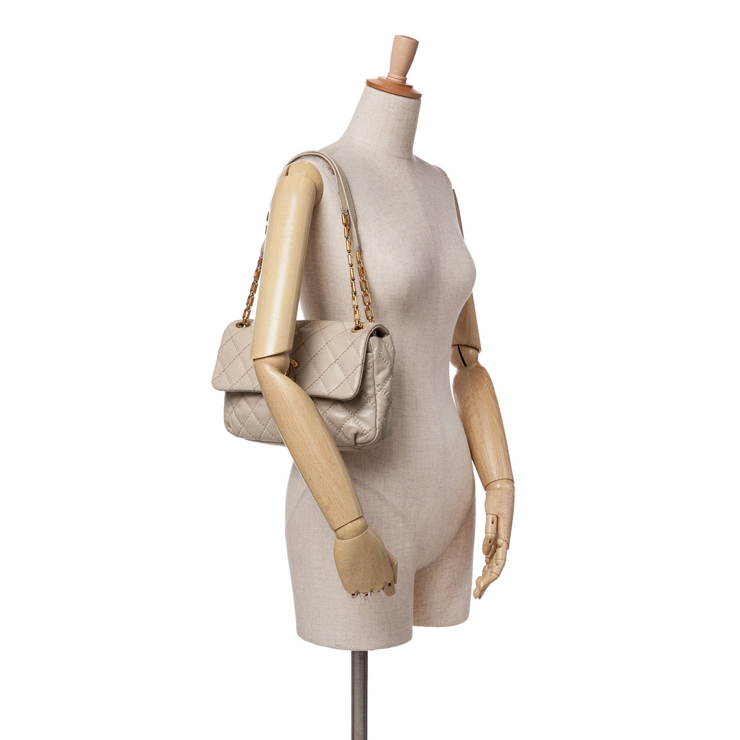 Chanel Quilted Cuir de veau Ultimate Stitch Retro Chain Flap Marron