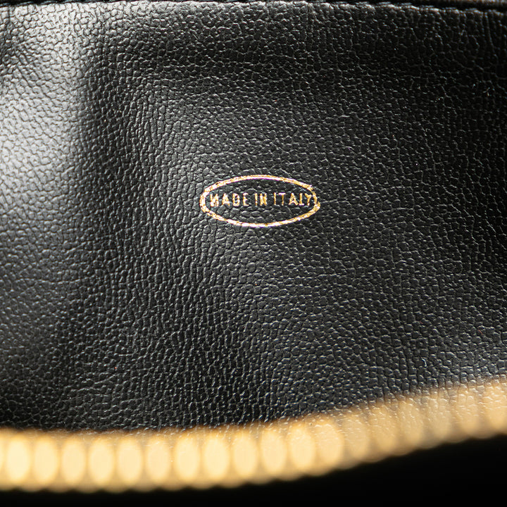 Quilted Lambskin CC Charm Tote Black - Gaby Paris