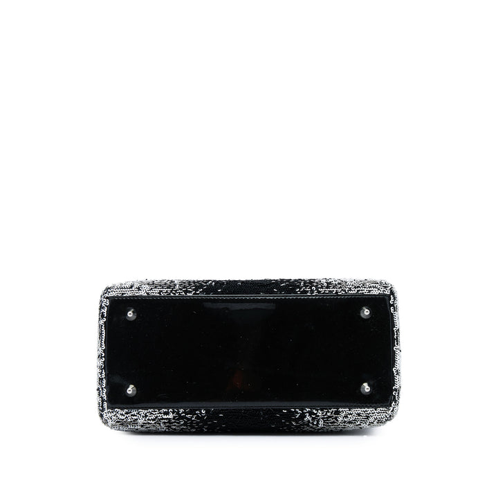 Dior Sequinss Lady Dior Moyen Other Noir – vue 3 – GABY PARIS