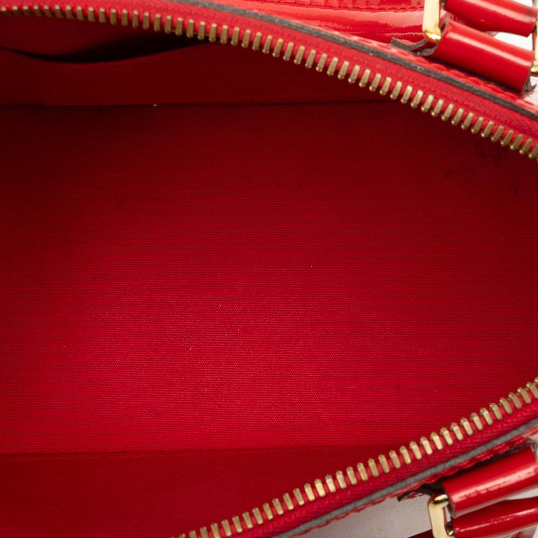 Louis Vuitton Alma BB Cuir verni Monogram Rouge
