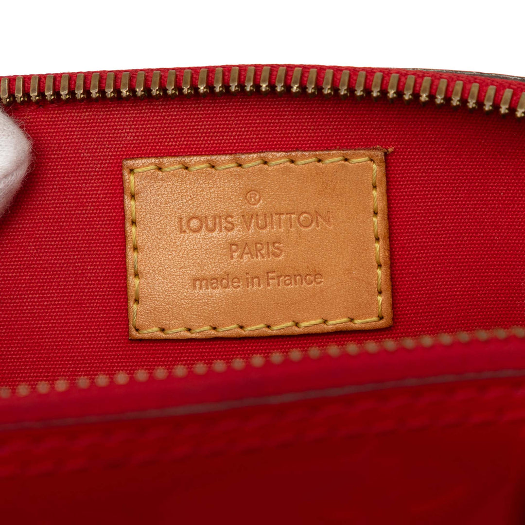 Louis Vuitton Alma BB Cuir verni Monogram Rouge