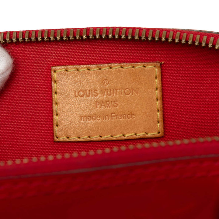 Louis Vuitton Alma BB Cuir verni Monogram Rouge