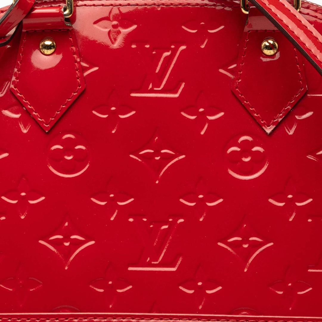 Louis Vuitton Alma BB Cuir verni Monogram Rouge
