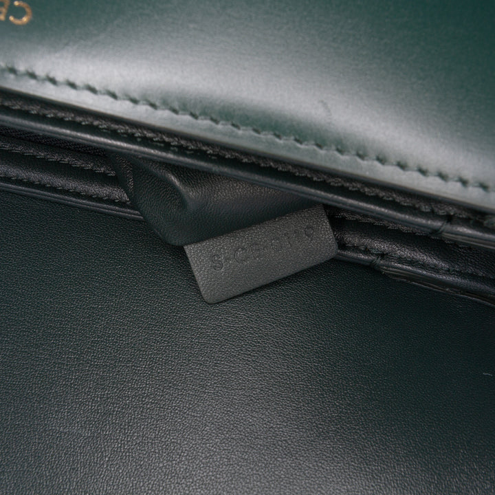 Celine Classique Shiny Cuir de veau Triomphe Sac porté croisé Vert – GABY PARIS Authentique
