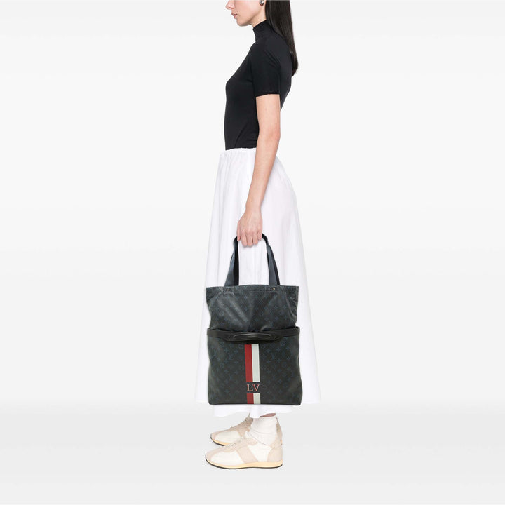 Cobalt Stripe Ultralight Sac Monogram Noir