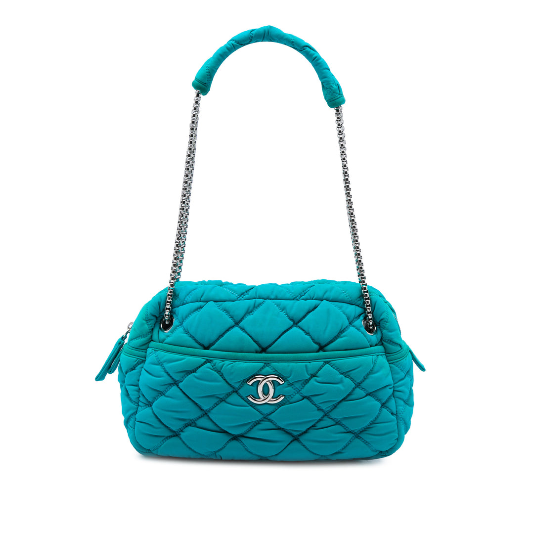 Chanel Matelassé Bubble Sac Bleu – vue principale – GABY PARIS