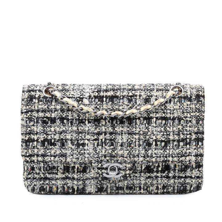 Chanel Medium Classic Tweed Double rabat