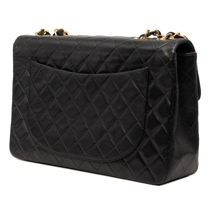 Chanel Maxi XL Classic Cuir d’agneau Simple rabat