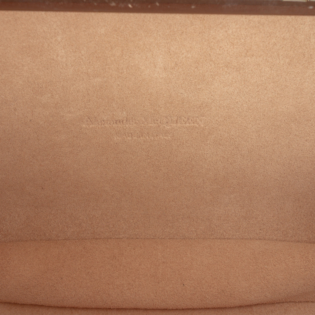 Alexander McQueen Cristal Embellished Satin Spider Pochette