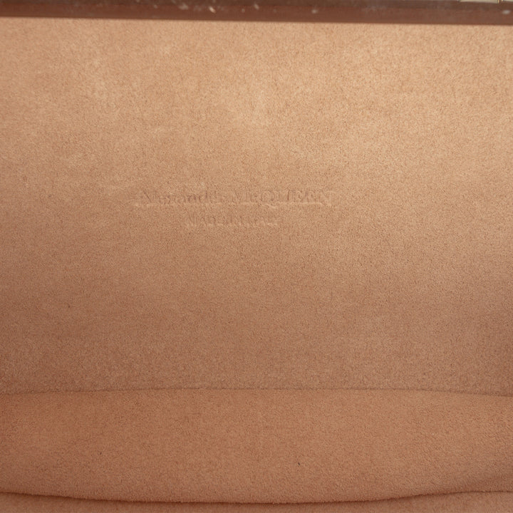 Alexander McQueen Cristal Embellished Satin Spider Pochette