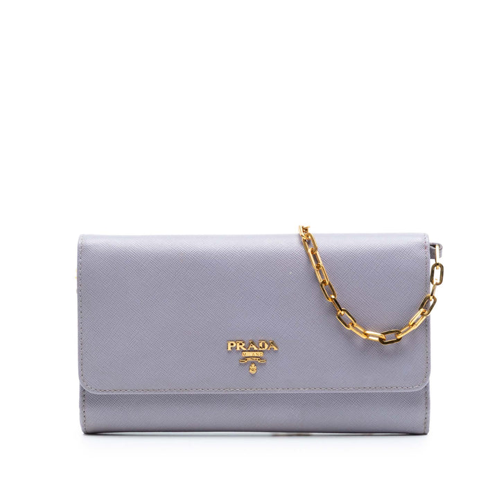 Prada Saffiano Lux Wallet on Chain