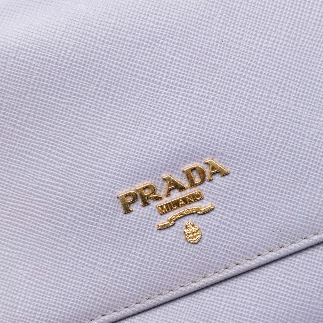 Prada Saffiano Lux Wallet on Chain