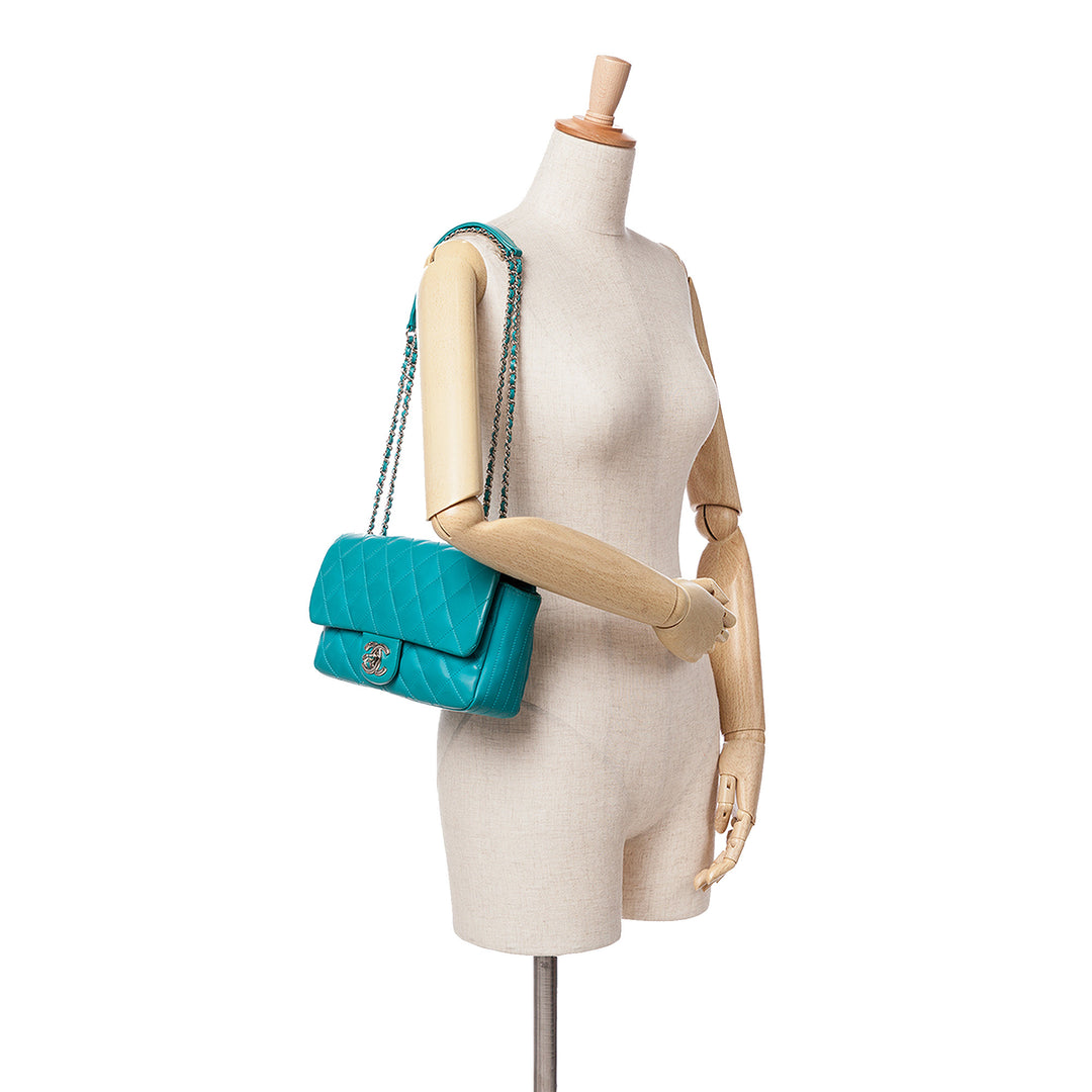 Chanel Paris-Seoul Medium Cuir d’agneau Coco Rain Flap Vert – GABY PARIS Authentique
