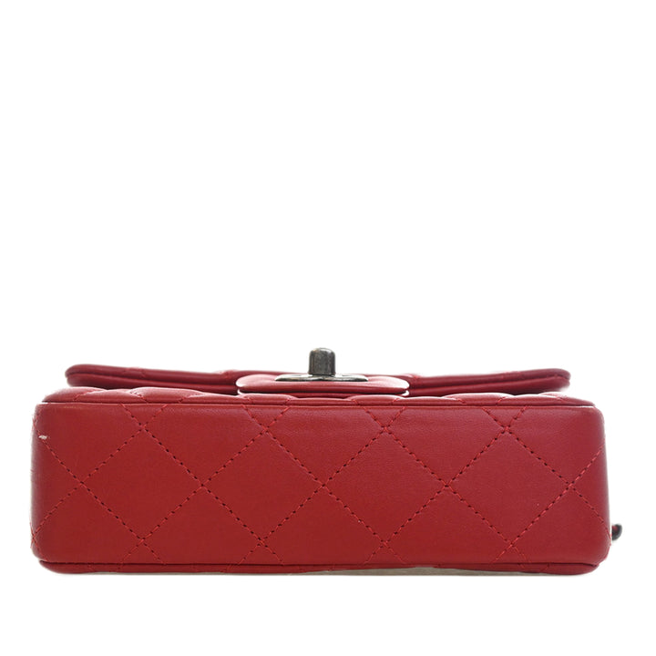 Chanel Extra Mini Rectangular Classic Cuir d’agneau Simple rabat