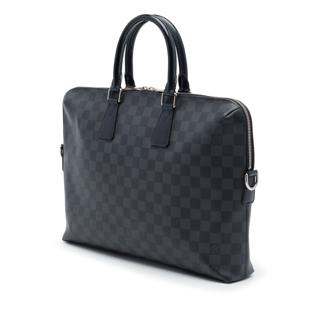 Louis Vuitton Porte Documents Jour Damier Graphite Noir – vue 2 – GABY PARIS