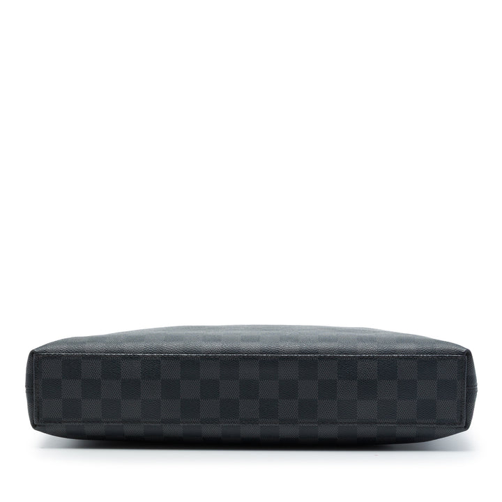 Louis Vuitton Porte Documents Jour Damier Graphite Noir – vue 3 – GABY PARIS