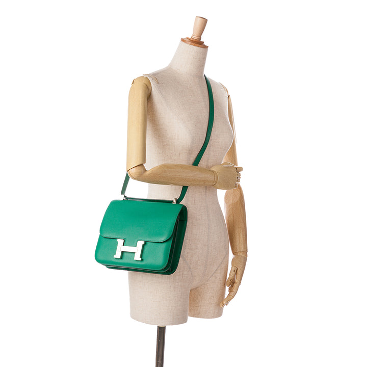 Hermès Evercolor Constance 24 Green - GABY PARIS