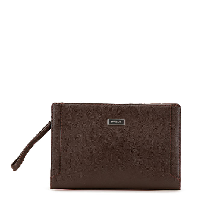 Burberry Cuir Pochette Marron – GABY PARIS Authentique