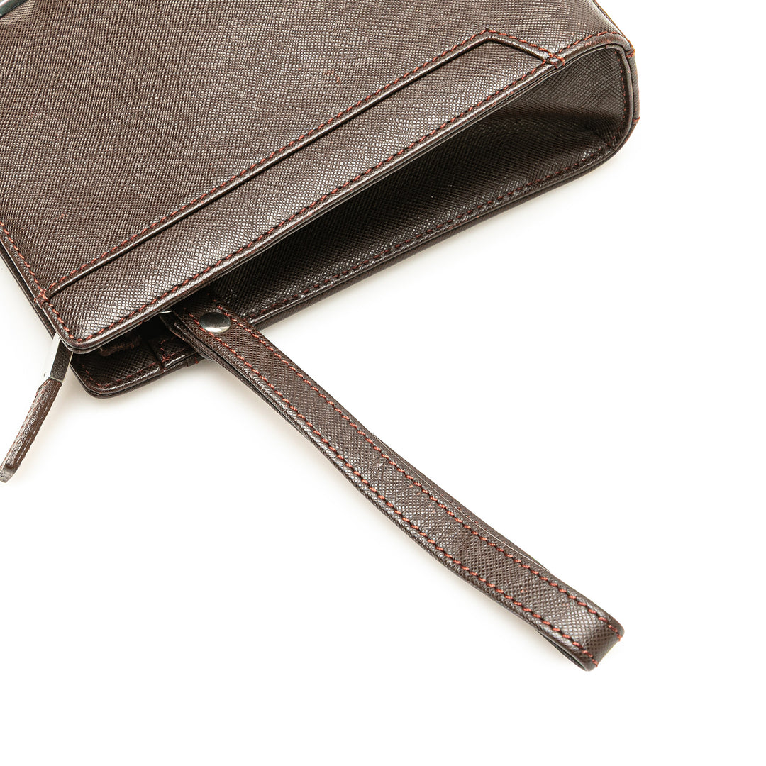 Burberry Cuir Pochette Marron – GABY PARIS Authentique