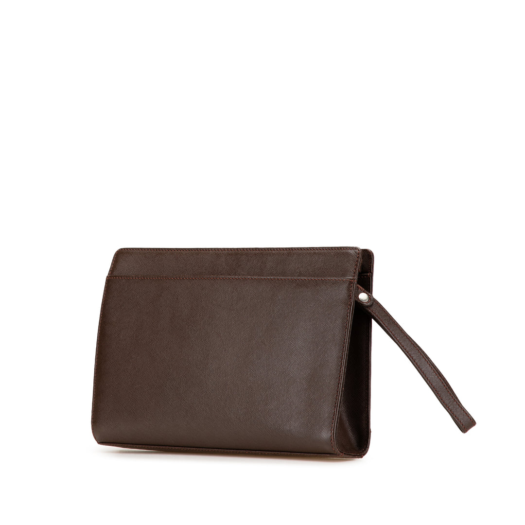 Burberry Cuir Pochette Marron – GABY PARIS Authentique